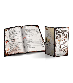 Cartas Restaurante A5 Plegadas