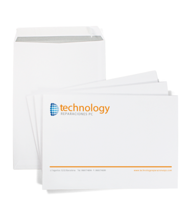 Sobres bolsa folio (22,9x32,4cm) impresos a 1 y 2 colores