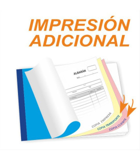 Impresiónes adicionales en producto