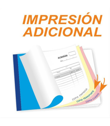 Impresiónes adicionales en producto