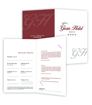 Díptico Porta-Llave habitación