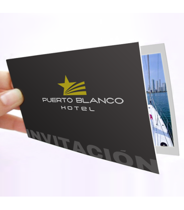 Tarjetón Invitación Díptico 20x10cm