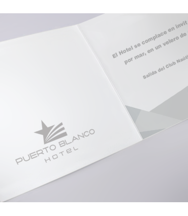 Tarjetón Invitación Díptico 20x10cm