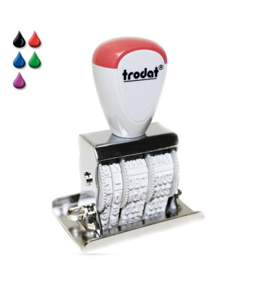 Sello/Cuño Fechador Metal Con Placa Tamaño 47x30mm