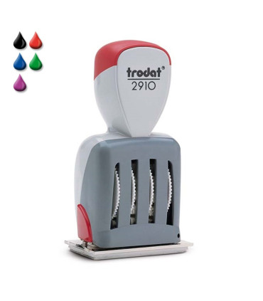 Sello/Cuño Fechador Plastico Con Placa Tamaño 60x40mm